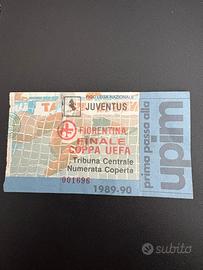 BIGLIETO JUVENTUS FIORENTINA FINALE COPPA UEFA
