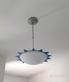 Lampadario Vetro a Fiore/Sole