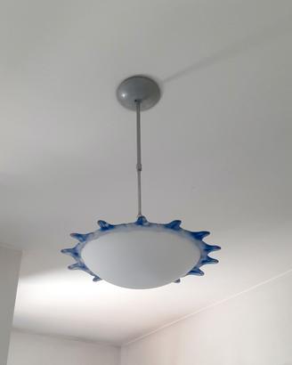 Lampadario Vetro a Fiore/Sole