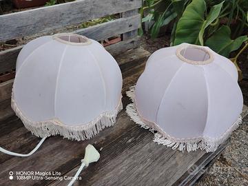 paralumi vintage rosa anni 70