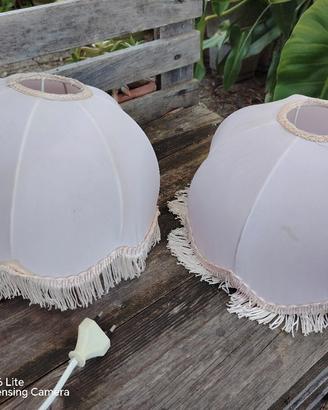 paralumi vintage rosa anni 70