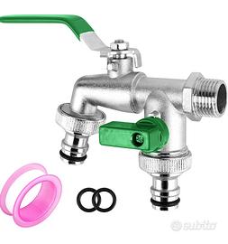 Doppio Rubinetto da giardino 1/2 pollici