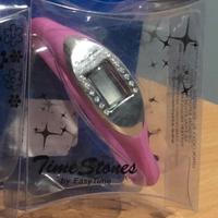 Orologio silicone easy time_brillantini_rosa