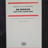 Libro raro Nuova Nue Einaudi De Officiis Cicerone