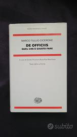 Libro raro Nuova Nue Einaudi De Officiis Cicerone