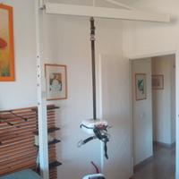 Sollevatore con piantana a bandiera e due motori