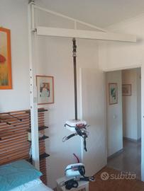 Sollevatore con piantana a bandiera e due motori