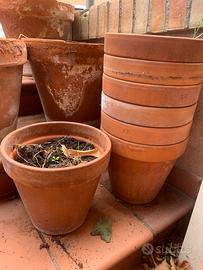 7 vasi in terracotta Made in Italy Ø 25 cm