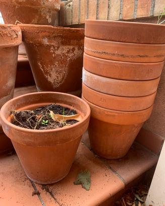 7 vasi in terracotta Made in Italy Ø 25 cm