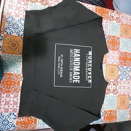 Felpa corta/larga da donna verde militare TG S/M 