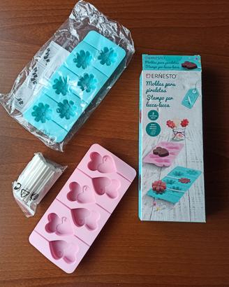 Set 2 stampi in silicone per lecca-lecca  