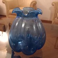 Vaso IVV in vetro blu