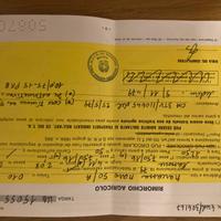 Rimorchio agricolo con documenti