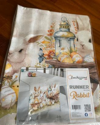 Runner pasquale in cotone Zucchissime