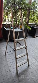 Scala alluminio 180cm 5 gradini