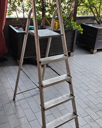 Scala alluminio 180cm 5 gradini