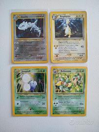 lotto carte Pokemon holo vintage neo Genesis set