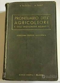 ‘Prontuario dell’agricoltore’ Manuale Hoepli 1939