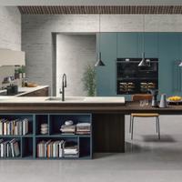 Cucina L.7.28 mt - Penisola e Doppia Colonna 