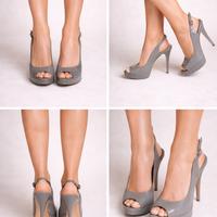 Sandali vernice pelle tacco 12 con plateau 39 