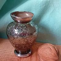 Vasetto Art Déco Vetro Soffiato Argento '40