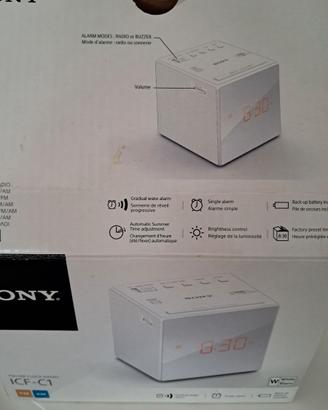 Radiosveglia Sony analogica CUBO