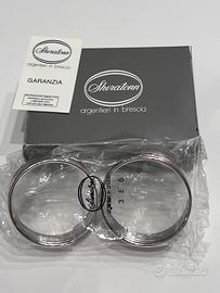 2 porta tovaglioli Sheratonn in silverplate