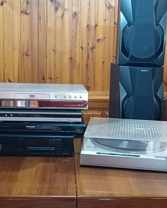 Lettori DVD, VHS, stereo, casse