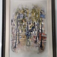 set 2 quadri con litografie francesi 