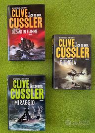 Set 3 romanzi di Clive Cussler & Jack Du Brul.