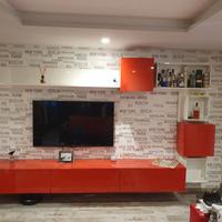 soggiorno parete Tv componibile