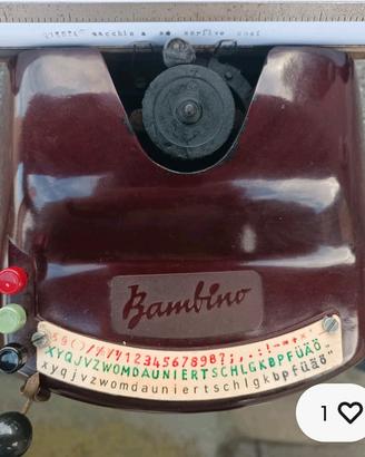 Macchina per scrivere marca Bambino