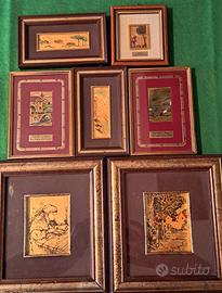 Quadretti foglia oro 23 k