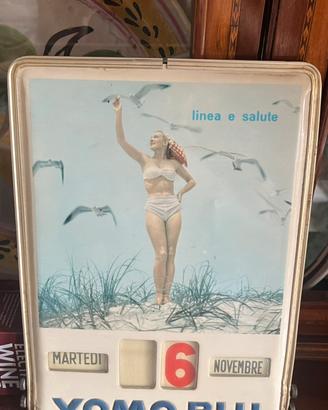 Calendario pubblicitario YOMO BLU – anni ’50/’60