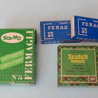 Scotch Magic+Punti met. 24/6 mm+Fermagli Sa.Mo N.5