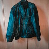 Giubbotto nero in pelle vintage anni 80