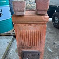 Stufa in terracotta vintage