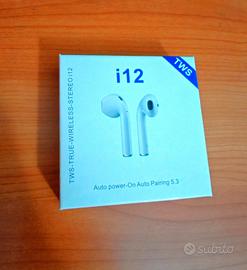 Auricolari bluetooth i12 