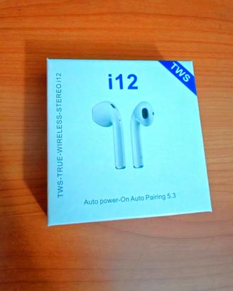 Auricolari bluetooth i12 