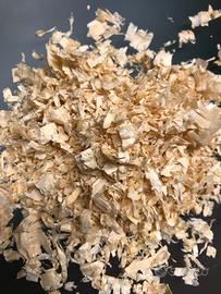 Lettiera in trucioli di legno per cavalli