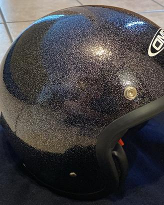DMD casco Vintage nero metal flake eccezionale
