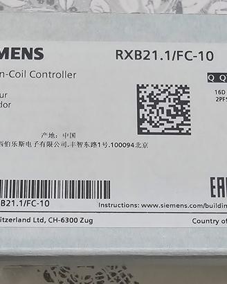 SIEMENS KNX CONTROLLER FAN-COIL RXB21.1/FC - 10 