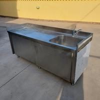 Banco da lavoro cin lavandino industriale