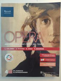 Libro arte Opera classe quarta