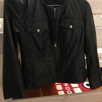 Giacca di pelle nera Max&Co