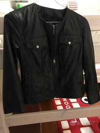 Giacca di pelle nera Max&Co