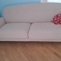 Divano in stoffa colore beige chisro n3 posti 