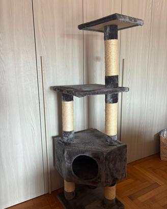 casetta per graffi per i gatti