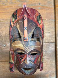 MASCHERE LEGNO AFRICANE - KENYA - fatte a mano