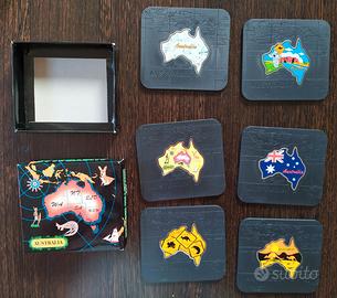 6 sottobicchieri Australia